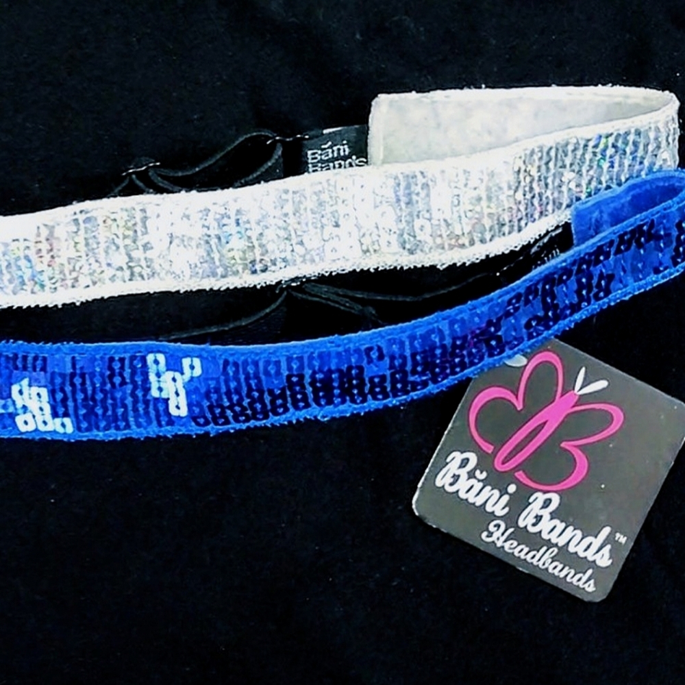 Sparkling Sequins Bani Bands Elastic Headbands NWT